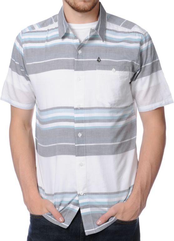 Volcom Garrett V.Co-Logical Stripe Button Up Shirt