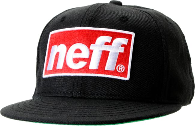 Neff Blok Cap Black Snapback Hat