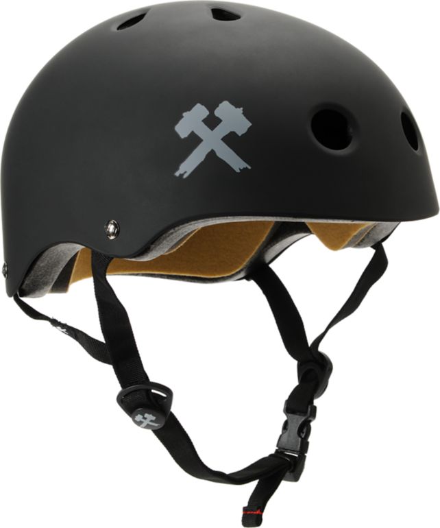 S-One Lifer Matte Black Skateboard Helmet