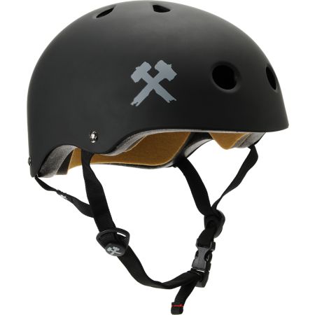 S-One Lifer Matte Black Skateboard Helmet