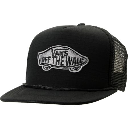 Vans Black Classic Patch Ripstop Snapback Trucker Hat