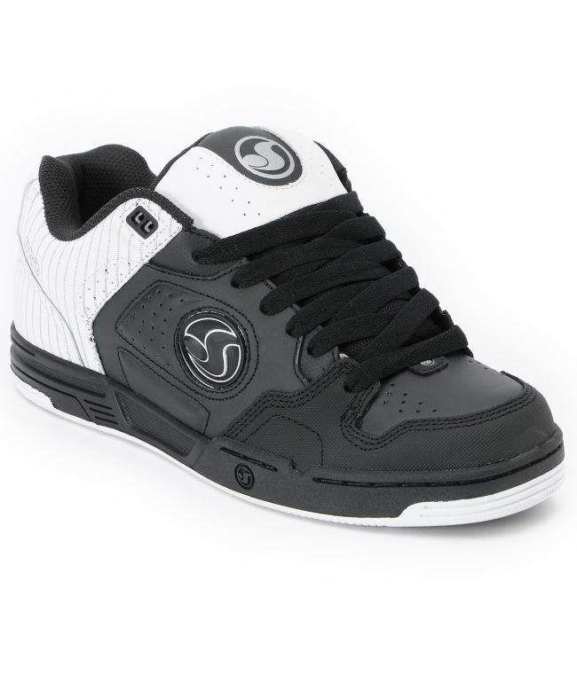 DVS Havoc Black & White Pinstripe Skate Shoe