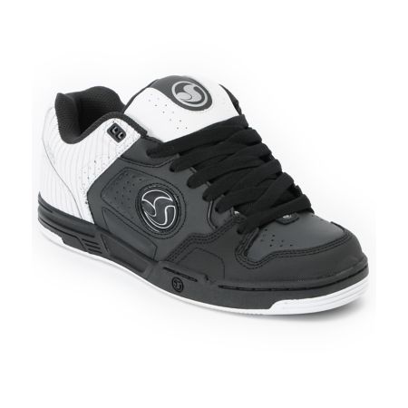 DVS Havoc Black & White Pinstripe Skate Shoe