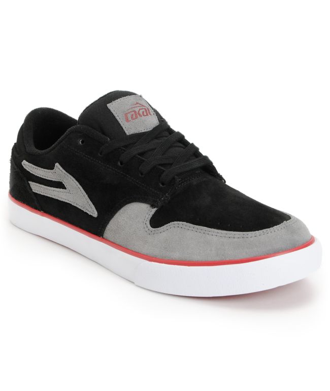 Lakai Carroll 5 Black & Grey Suede Skate Shoe