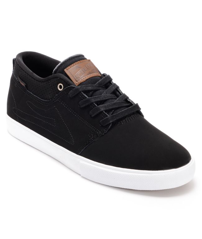 Lakai Marc Premium Black Suede Skate Shoe