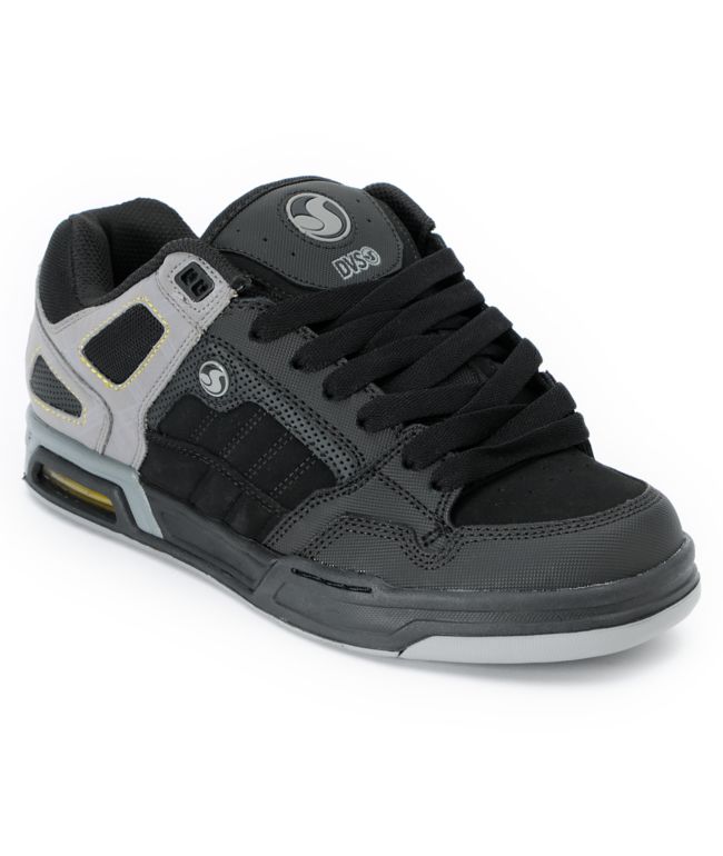 DVS Throttle Black & Grey Skate Shoe