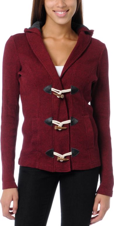 Empyre Girls Alexis Jester Red Thermal Hoodie