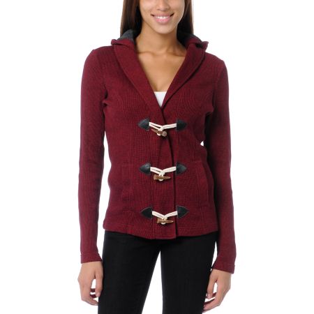 Empyre Girls Alexis Jester Red Thermal Hoodie