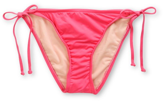 Hobie Raspberry Pink Hipster Side Tie Bikini Bottom
