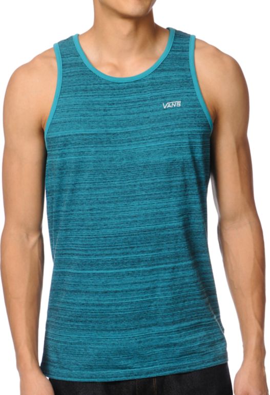 Vans Balboa Turquoise Striped Tank Top