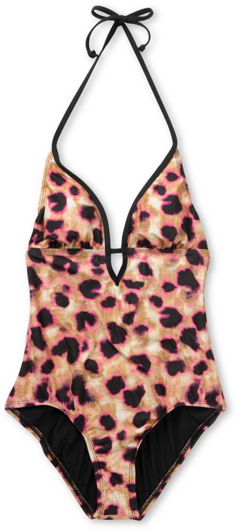 Hurley Animal Print One Piece Bathing Suit