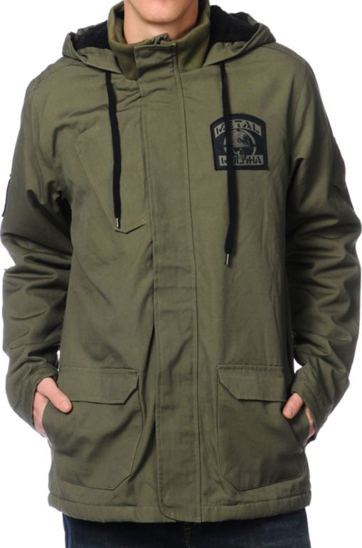 Metal Mulisha Sustain Green Hooded Jacket