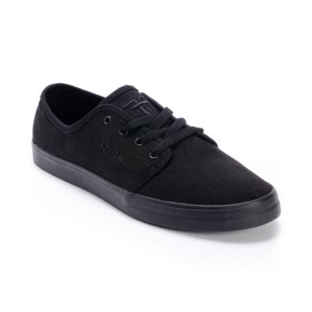Fallen Daze Black & Black Skate Shoes