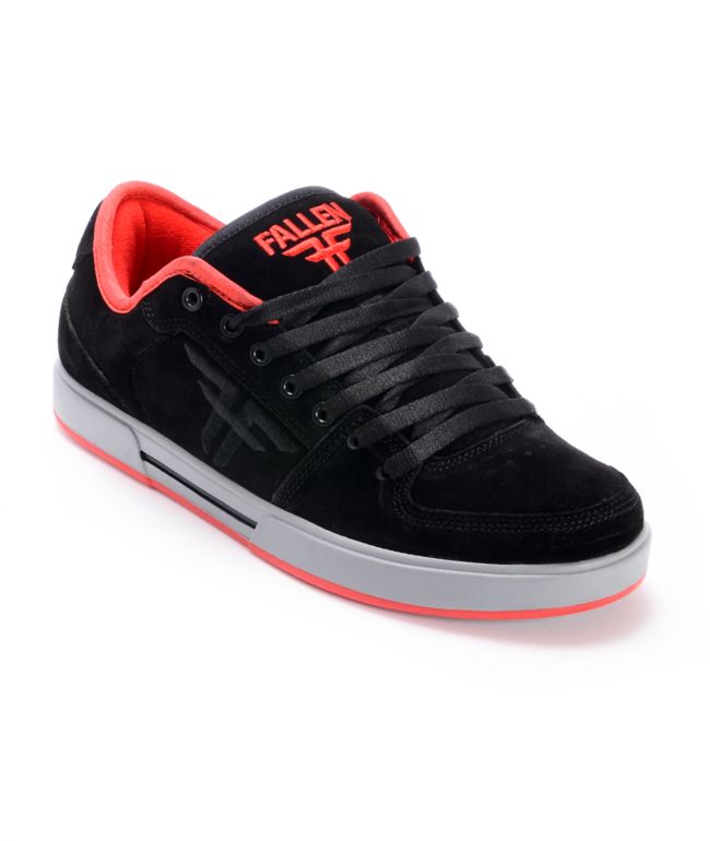 Fallen Patriot II Black, Grey, & Red Skate Shoe