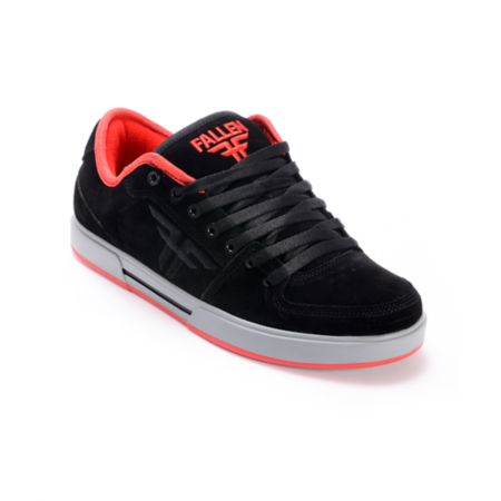 Fallen Patriot II Black, Grey, & Red Skate Shoe