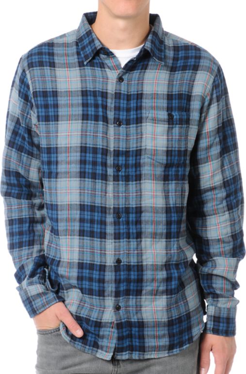 Matix Maritime Blue & Grey Flannel Shirt