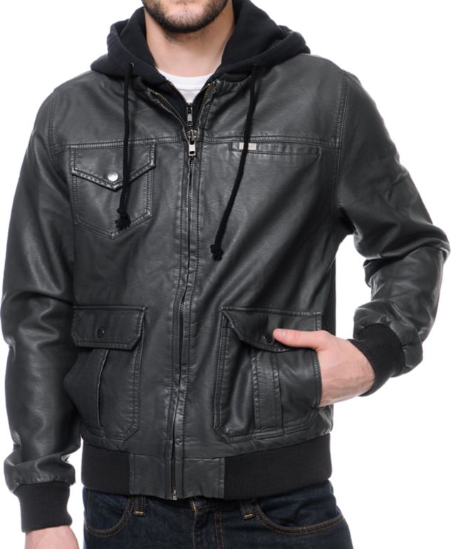 Matix Okinawa Charcoal Grey Bomber Jacket