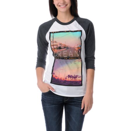 Glamour Kills Dream Forever Baseball Tee Shirt