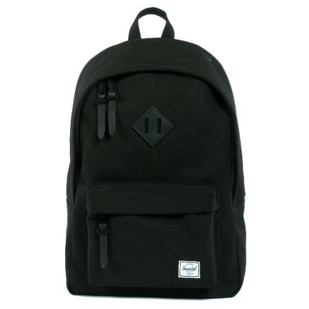 Herschel Supply Woodlands Black Canvas Backpack