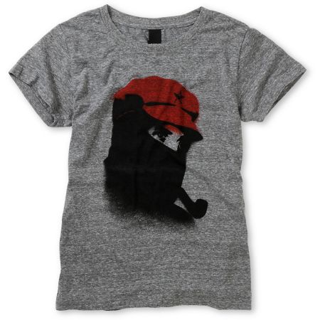 Obey Girls Comandante Heather Grey Tee Shirt