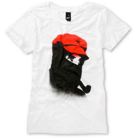 Obey Girls Comandante White Tee Shirt