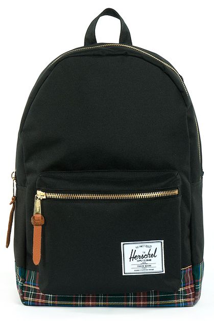 Herschel Supply Black Tartan Settlement Backpack