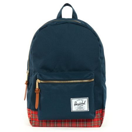Herschel Supply Navy Tartan Settlement Backpack
