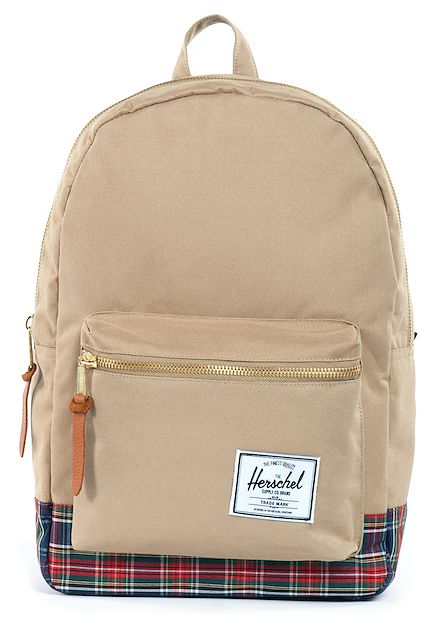 Herschel Supply Khaki Tartan Settlement Backpack