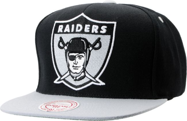 NFL Mitchell and Ness Raiders Shield BOTB Black Snapback Hat
