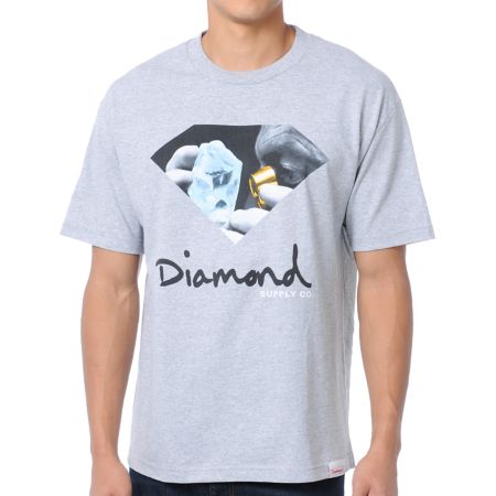 Diamond Supply Scope Grey Tee Shirt