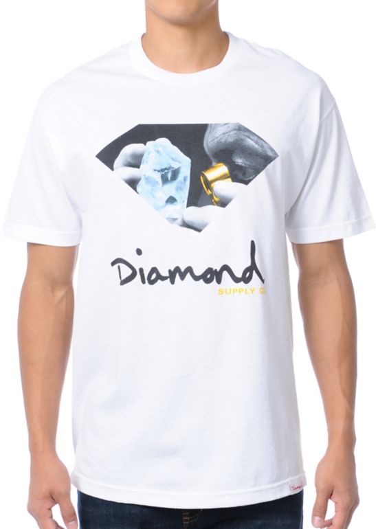 Diamond Supply Scope White Tee Shirt