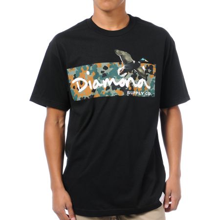 Diamond Supply Diamond Hunters Black Tee Shirt