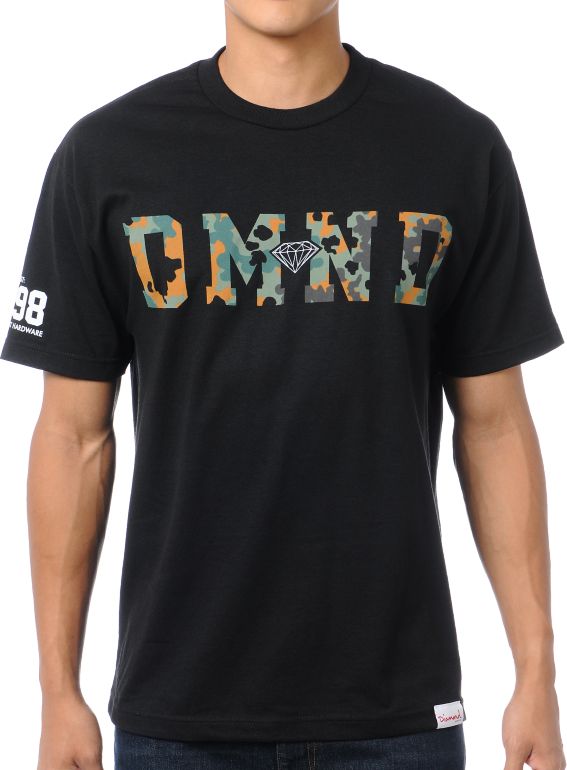 Diamond Supply Diamond Camo Black Tee Shirt