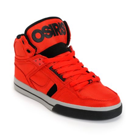Osiris NYC 83 Vulc Ballistic Red & Black Skate Shoe