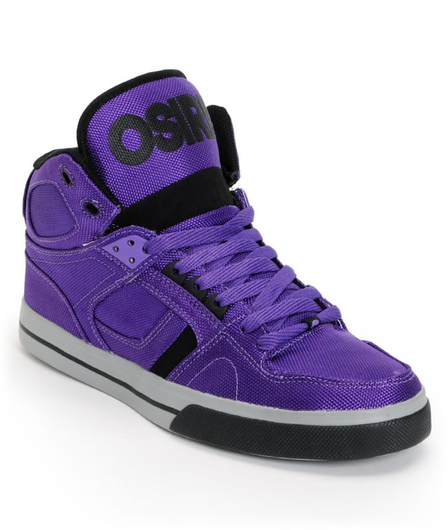 Osiris NYC 83 Vulc Ballistic Purple & Black Skate Shoe