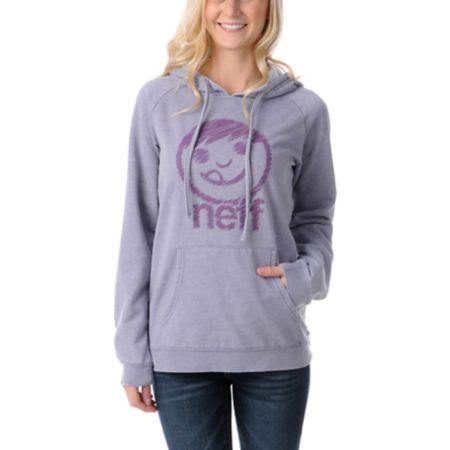 Neff Vista Heather Purple Pullover Hoodie