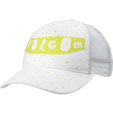 Volcom Girls Peace Off Cheese White Snapback Hat