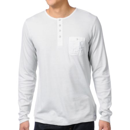 Analog Buckley Silver Grey Henley Shirt