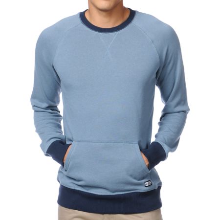 Analog Province Blue Crew Neck Sweatshirt