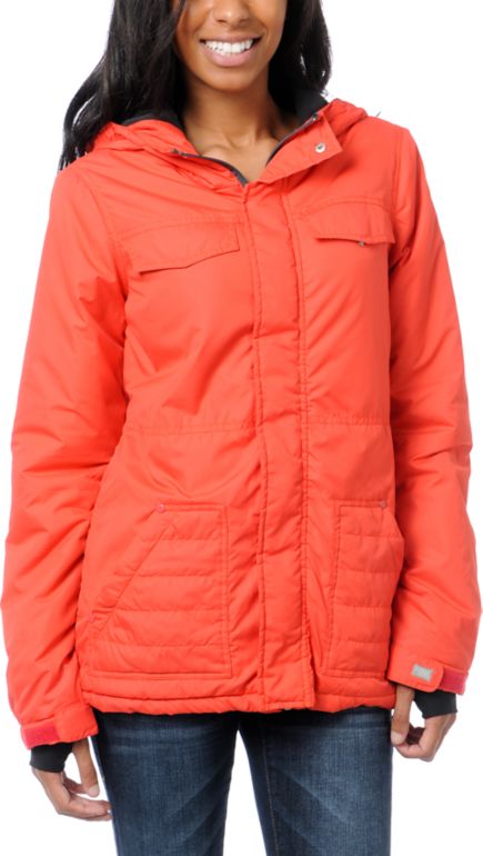 Billabong Girls Ramos Red Insulated Jacket