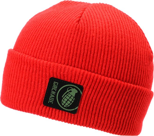 Grenade Max Fold Red Beanie
