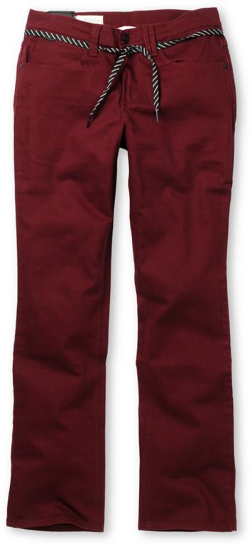 Empyre Skeletor Burgundy Red Slim Jeans