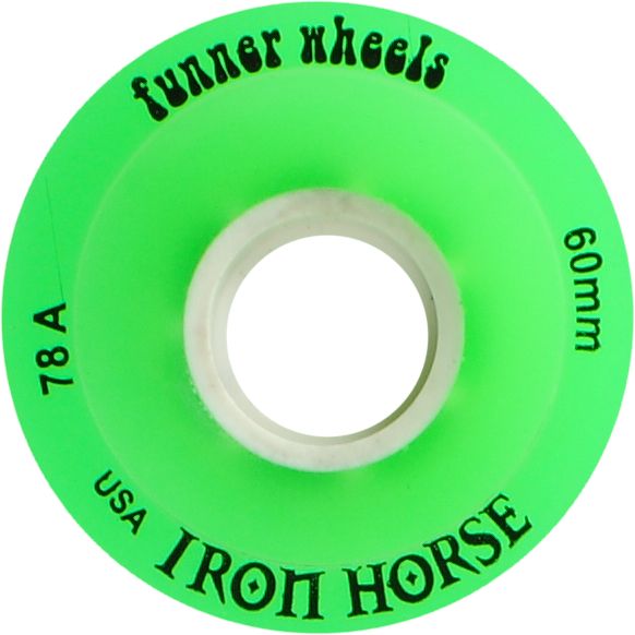 Iron Horse The Funner Green 60mm Longboard Wheels