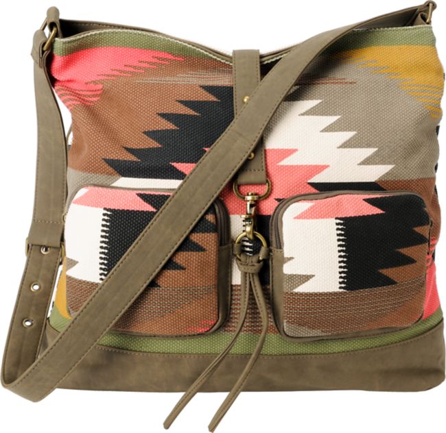 Billabong So Far Tribal & Stripe Large Shoulder Bag