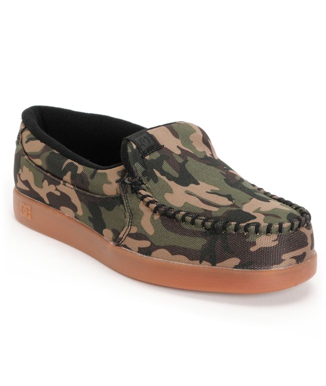 DC Villain SP Camo & Gum Slippers