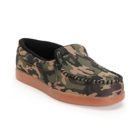 DC Villain SP Camo & Gum Slippers