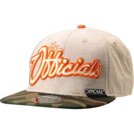 Official Wars & Vacation Beige & Camo Snapback Hat