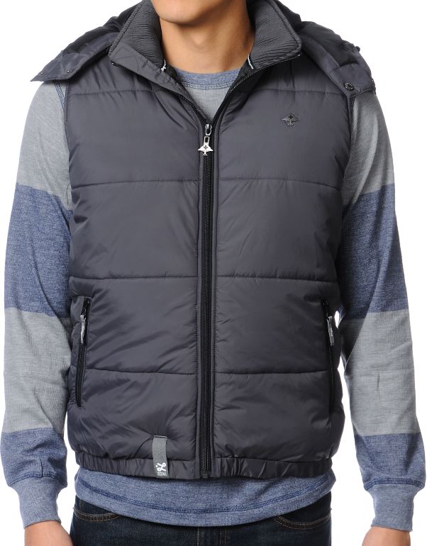 LRG CC Puffy Grey Vest