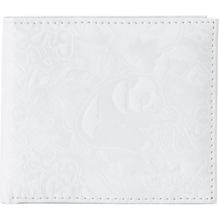 LRG CC Hitched White Bifold Wallet