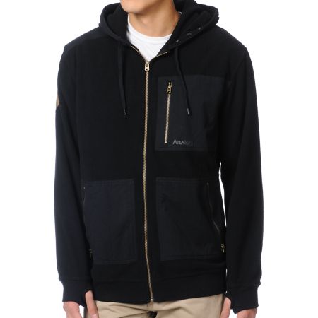 Analog Obsolete ATF Black Tech Fleece Jacket